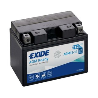 EXIDE Bike AGM Ready AGM12-11 / CTX14-BS 12V 12Ah AGM/SLA Motorrad Starterbatterie