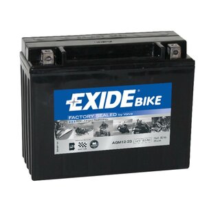 EXIDE Bike AGM Ready AGM12-23 / C50-N18L-A 12V 21Ah AGM/SLA Motorrad Starterbatterie