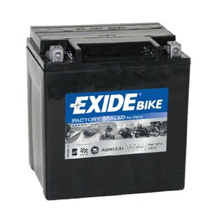 EXIDE Bike AGM Ready AGM12-31 / CIX30L-BS 12V 30Ah AGM/SLA Motorrad Starterbatterie