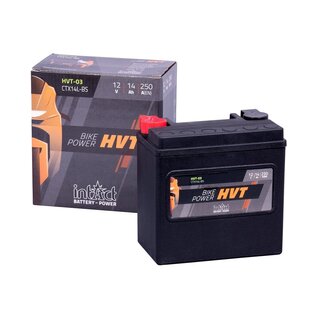 INTACT Bike-Power HVT-03 / YTX14L-BS 65958-04A 12V 12Ah AGM / SLA Motorrad Starterbatterie