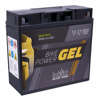 INTACT Bike-Power Gel 51913 12V 19,5Ah GEL Motorrad Starterbatterie