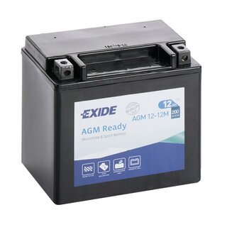 EXIDE Bike AGM ETX14-BS YTX14-BS 12V 12Ah AGM Motorrad Starterbatterie
