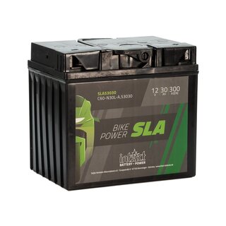 INTACT Bike-Power SLA53030 / C60-N30L-A 12V 30Ah AGM Motorrad Starterbatterie